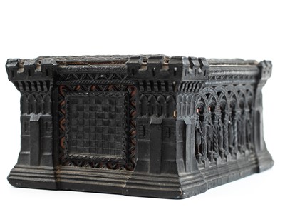Lot 5 - A Jacques Staunton pattern boxwood and ebony chess set.