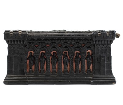 Lot 5 - A Jacques Staunton pattern boxwood and ebony chess set.