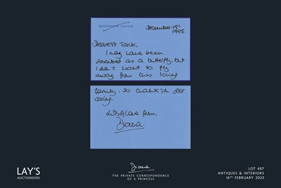 Lot 407 - Diana - The Private Correspondence of a Princess