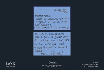Lot 409 - Diana - The Private Correspondence of a Princess
