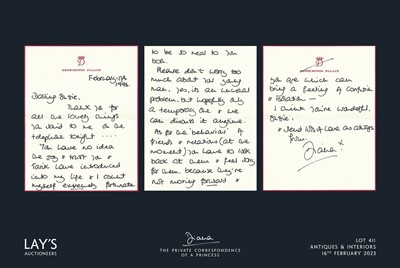 Lot 411 - Diana - The Private Correspondence of a Princess