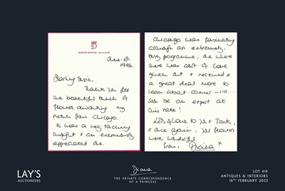 Lot 419 - Diana - The Private Correspondence of a Princess