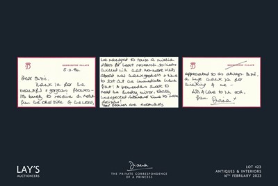 Lot 423 - Diana - The Private Correspondence of a Princess
