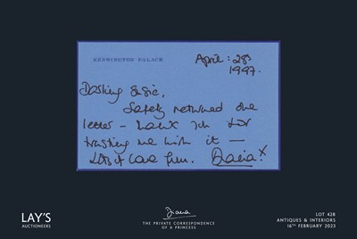 Lot 428 - Diana - The Private Correspondence of a Princess