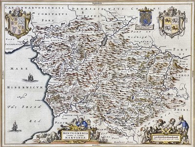 Lot 463 - J. BLAEU.  'Montgomeria comitatus et comitatus Mervinia'