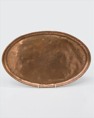 Lot 226 - An Arts and Crafts period Hugh Wallis oval...