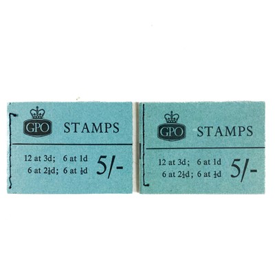 Lot 514 - G.B. Rare Pre-decimal QEII Booklets 1960 Graphite and Phosphor Booklets