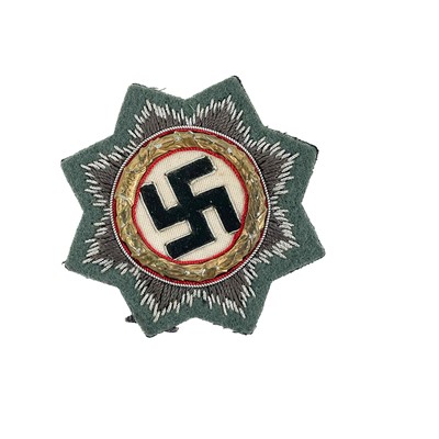 Lot 403 - World War II Interest – Third Reich Swastika Cloth Badge.