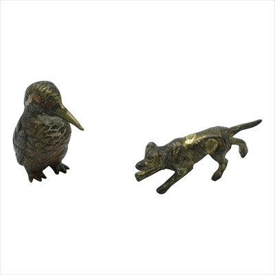 Lot 258 - A Viennese cold painted bronze sculpture of a...