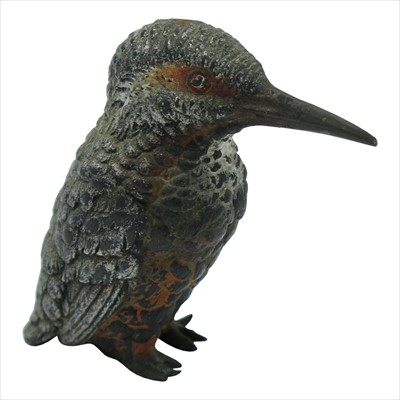 Lot 257 - A Viennese cold painted bronze sculpture of a...