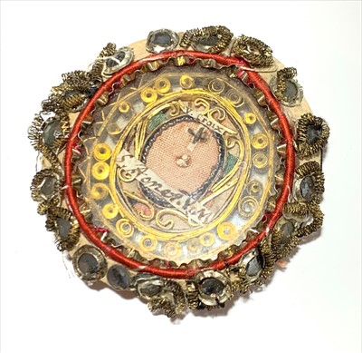 Lot 2536 - A continental reliquary, 18th century, with...