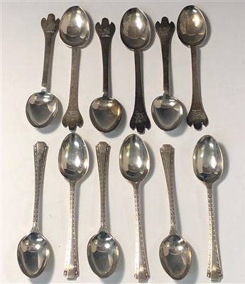 Lot 2027 - An Edwardian set of six crested Britannia...