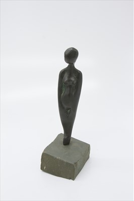Lot 270 - A bronze sculpture of a female figure,...