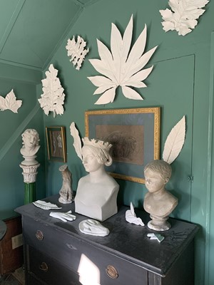Lot 26 - After John Gibson 1791 - 1866, a plaster portrait bust of the young Queen Victoria