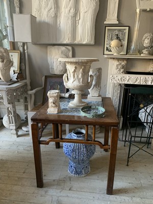 Lot 52 - Alabaster, a Grand Tour  replica of the Medici vase