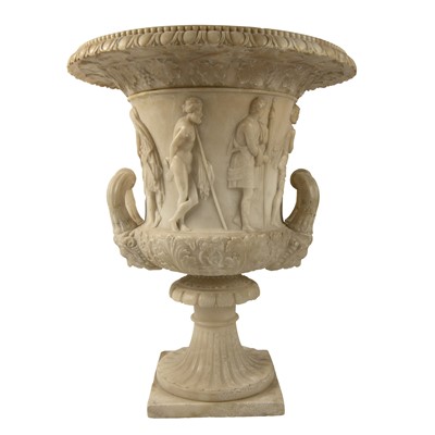 Lot 52 - Alabaster, a Grand Tour  replica of the Medici vase
