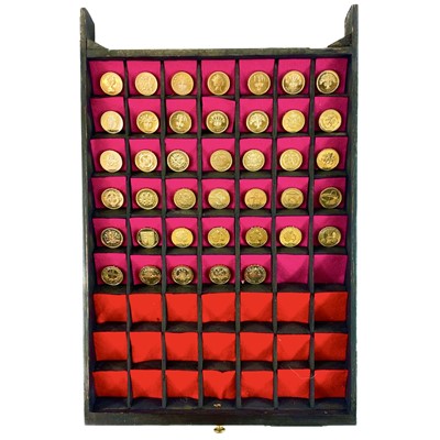 Lot 210 - G.B. Brass £1 coins (x40) All in Bright Unc/Proof Condition.