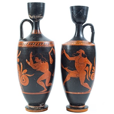 Lot 291 - A pair of Red-figure lekythos