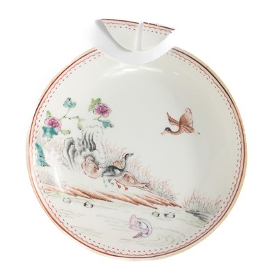 Lot 551 - A Chinese famille rose porcelain dish, 18th century.