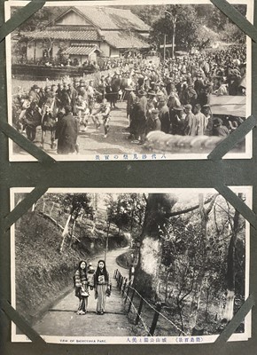 Lot 92 - Japan interest. An album of early 20th century postcards.