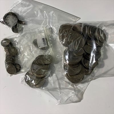 Lot 562L - A Collection of Silver + Cupro-Nickel Coins