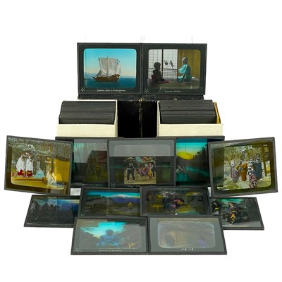 Lot 98 - Japan interest. A collection of glass lantern slides.