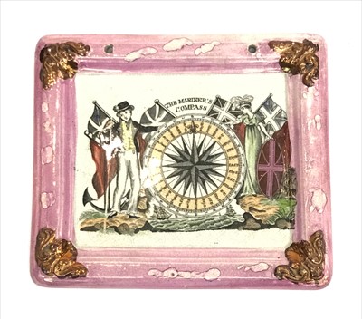 Lot 1431 - A 19th century Sunderland lustre rectangular...