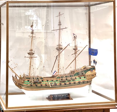 Lot 301 - A well detailed model of the Dutch warship...