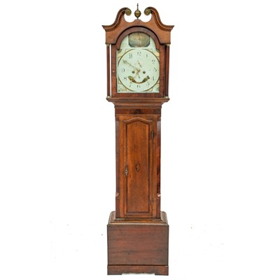 Lot 1718 - An eight day oak cased longcase clock.