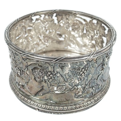 Lot 4 - An exceptional pair of Regency silver wine decanter stands by Philip Rundell.
