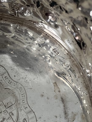 Lot 4 - An exceptional pair of Regency silver wine decanter stands by Philip Rundell.