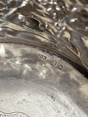 Lot 4 - An exceptional pair of Regency silver wine decanter stands by Philip Rundell.