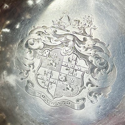 Lot 4 - An exceptional pair of Regency silver wine decanter stands by Philip Rundell.