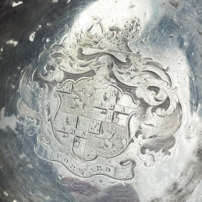 Lot 4 - An exceptional pair of Regency silver wine decanter stands by Philip Rundell.