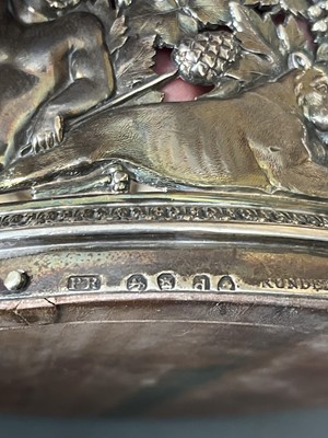 Lot 4 - An exceptional pair of Regency silver wine decanter stands by Philip Rundell.