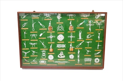 Lot 307 - A large knot board, displaying an arrangement...