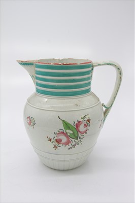 Lot 1446 - An early 19th century pearlware jug, hand...