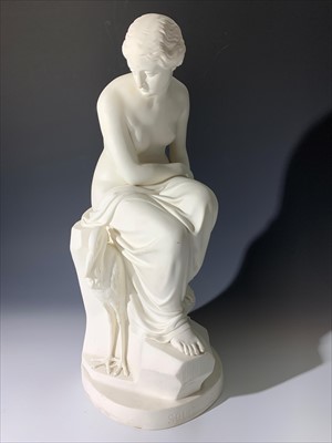 Lot 152 - A Minton parian figure, 'Solitude' after J....