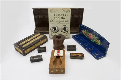 Lot 358 - Miscellaneous smoking related ephemera to...