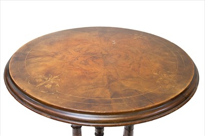 Lot 3297 - A Victorian walnut occasional table, the...