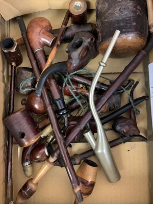 Lot 361 - Miscellaneous pipes to include examples with...