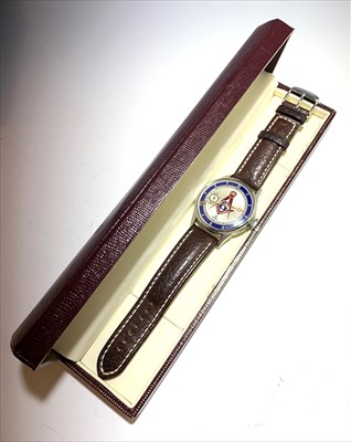 Lot 2609 - A gentlemans Masonic Omega wristwatch,...