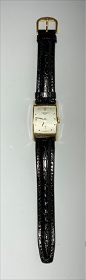 Lot 2563 - A Longines gentlemans wristwatch with...