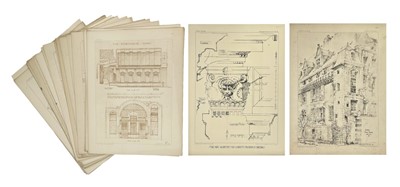 Lot 943 - Architectural Association 1912 to 1914 drawings (x38)