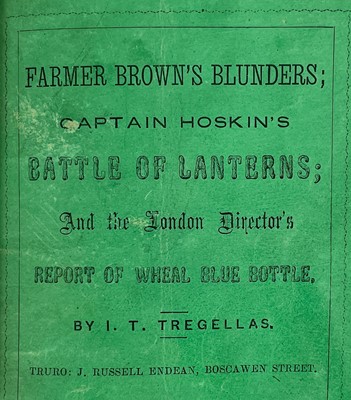 Lot 568 - I. T. Tregellas. Seven Cornish tracts bound in one volume.