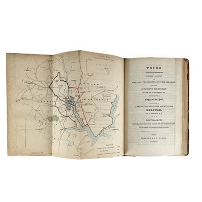 Lot 575 - 'Some Account of the Proceedings at the Election for Truro August 3rd–6th 1830'.