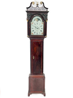 Lot 1714 - A George III mahogany eight-day longcase clock.