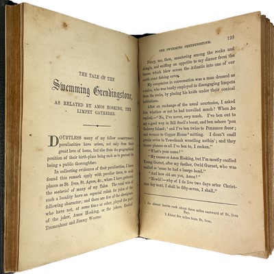 Lot 11 - J. T. Tregellas. 'Cornish Tales, in Prose and Verse