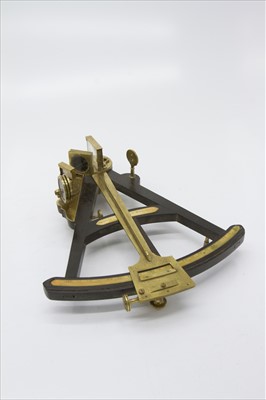 Lot 382 - A 19th century brass, ebony and ivory...