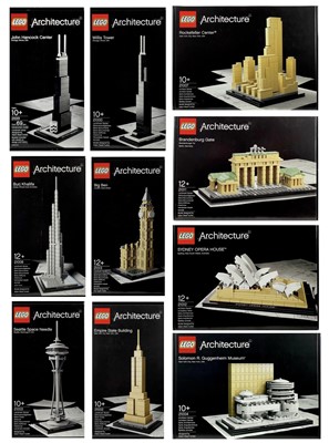 Lot 803 - Lego Architecture sealed sets (x10)